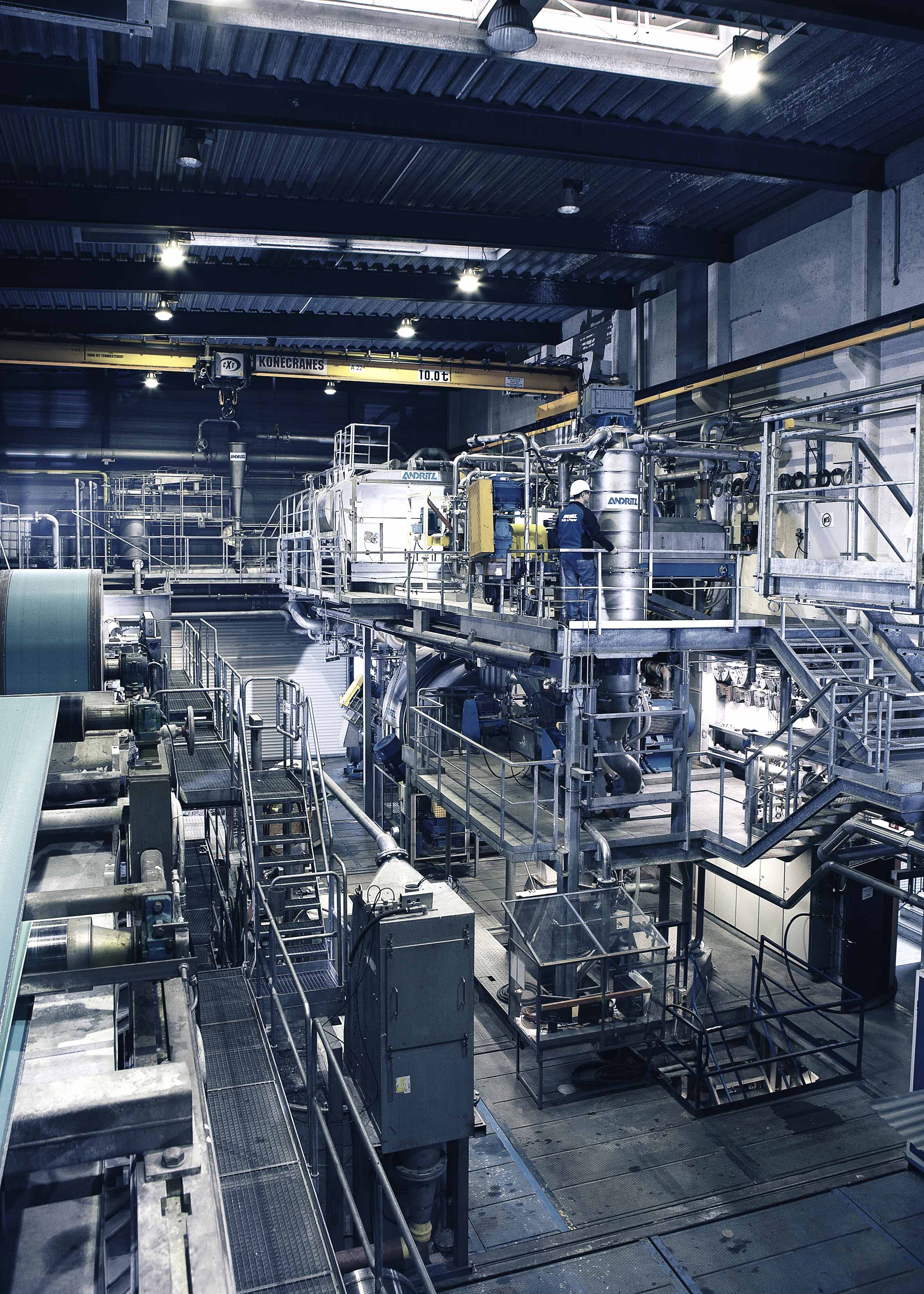 Secondary fiber  pulp paper mill