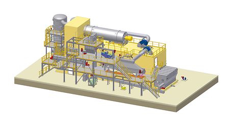 Belt drying system BDS for sludge